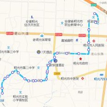 滁州市明光市公交3路車身